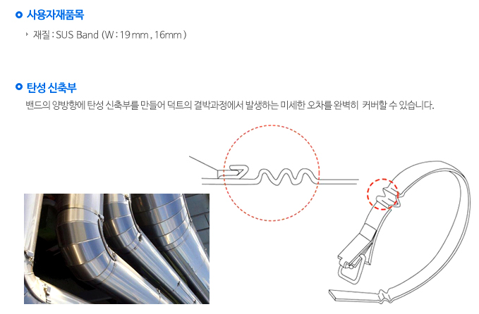 후크식 SUS 밴드